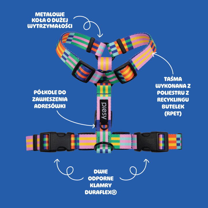 PIESY 🐕 Szelki guard "Psiasty Pasiasty"
