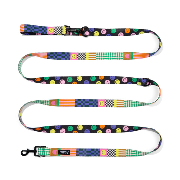 PIESY 🐕 Smycz przepinana "Psichodelia"