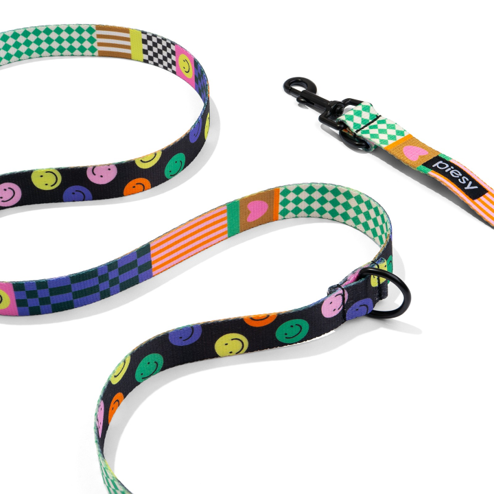 PIESY 🐕 Smycz przepinana "Psichodelia"